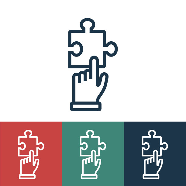 线性矢量图标与选择的设计图片下载