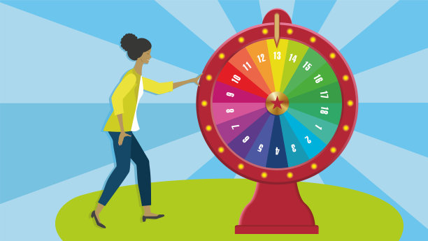 幸运之轮，纺车。矢量插图。EPS10。图片下载