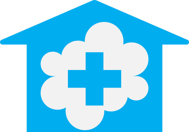 云家居护理概念logo图标图片下载