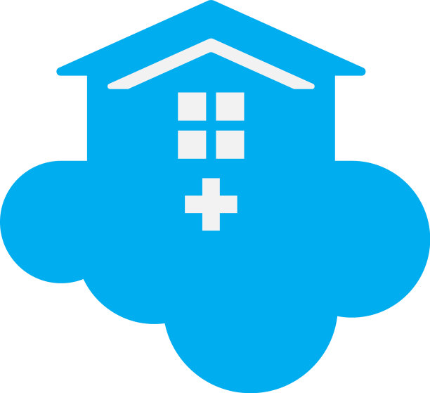 云家居护理概念logo图标图片下载