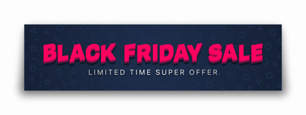 黑色星期五销售3D矢量横幅印刷明亮的设计模板。网络星期一横幅图片下载