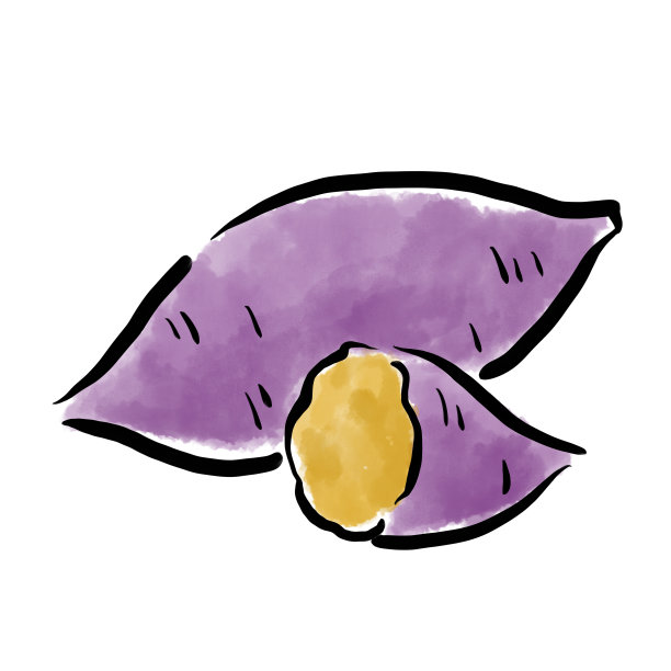 红薯蔬菜插图图片下载