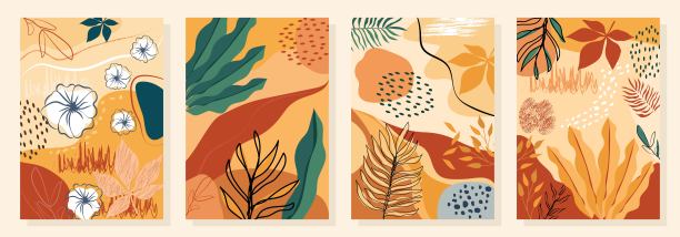 抽象艺术粉彩背景创意与最小的时尚风格，屏幕上的移动，模板设计，横幅，产品，海报，时尚，图案。图片下载