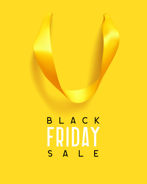 黑色星期五销售。创意设计理念背景以礼品袋的形式呈现。现实购物袋与处理，海报，横幅广告和品牌。黑色星期五矢量插图。图片下载