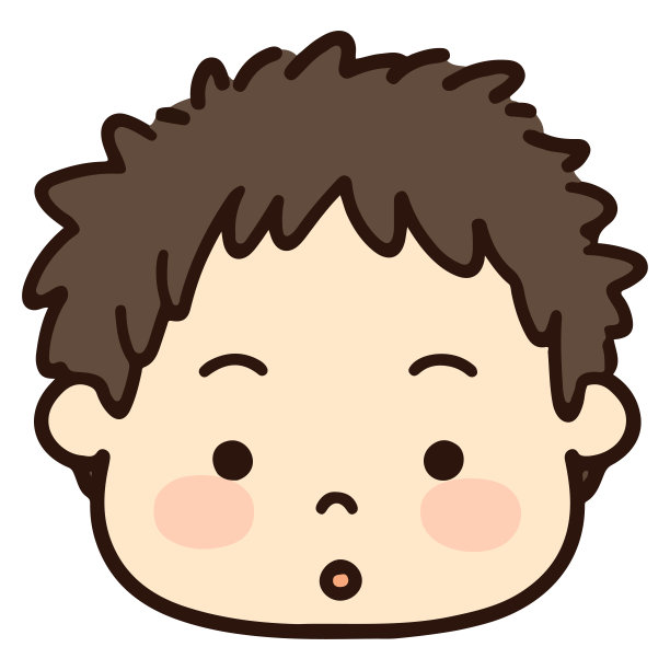 简单可爱的男孩脸上露出惊讶的表情图片下载