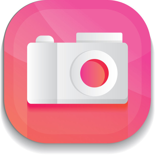 手机应用程序按钮概念相机图标详细图片下载