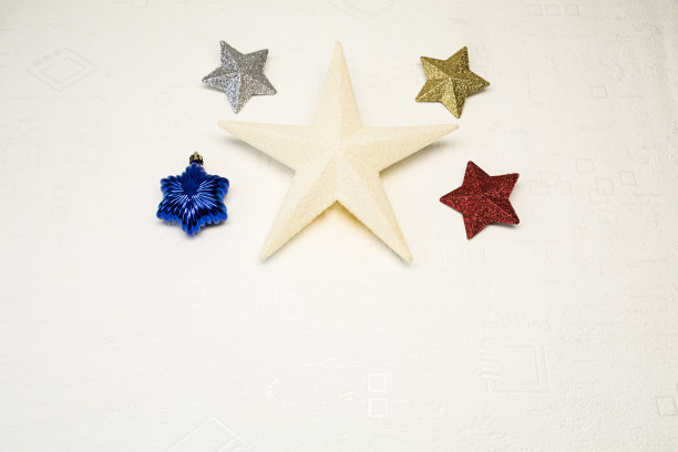 圣诞装饰在一个白色的背景纹理雪圣诞贺卡图片下载