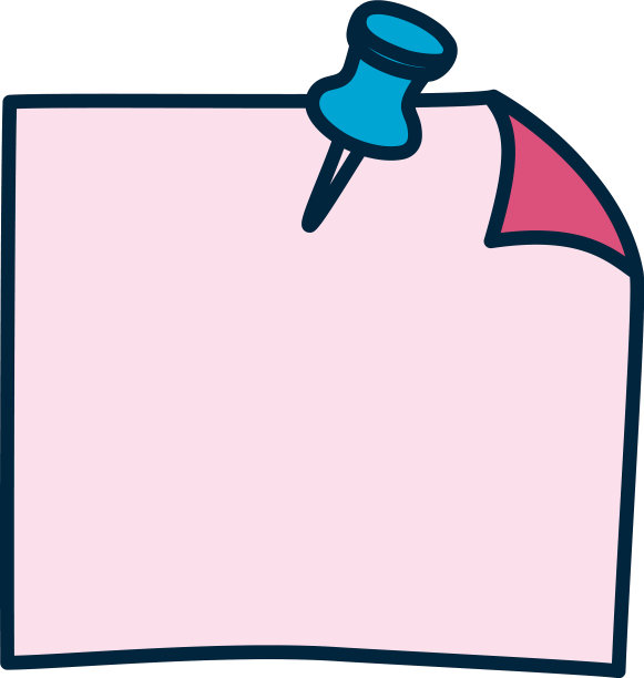 引脚与注意图标线和填充样式图片下载