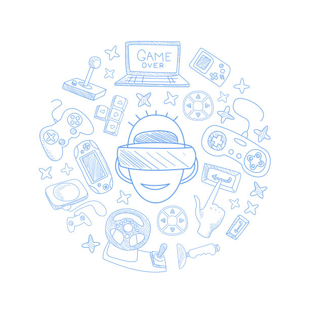 从轮廓圈游戏设备图片下载