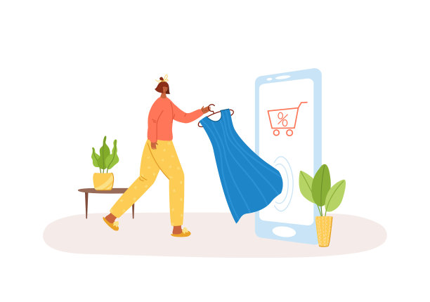 安全送货，网上购物理念图片下载