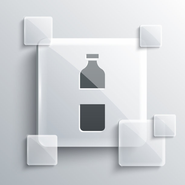 灰色瓶子水图标孤立在灰色图片下载