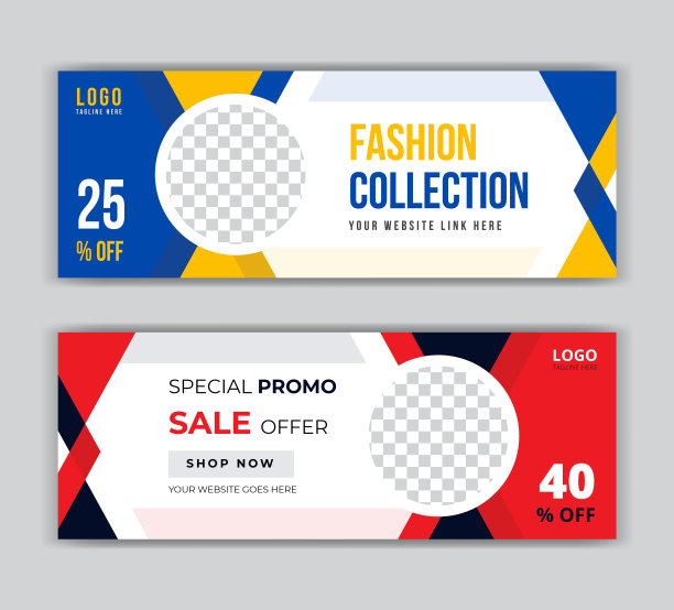 时尚生活方式购物销售提供社交媒体张贴海报instagram故事facebook封面页，标题，时间轴网络横幅模板设计图片下载