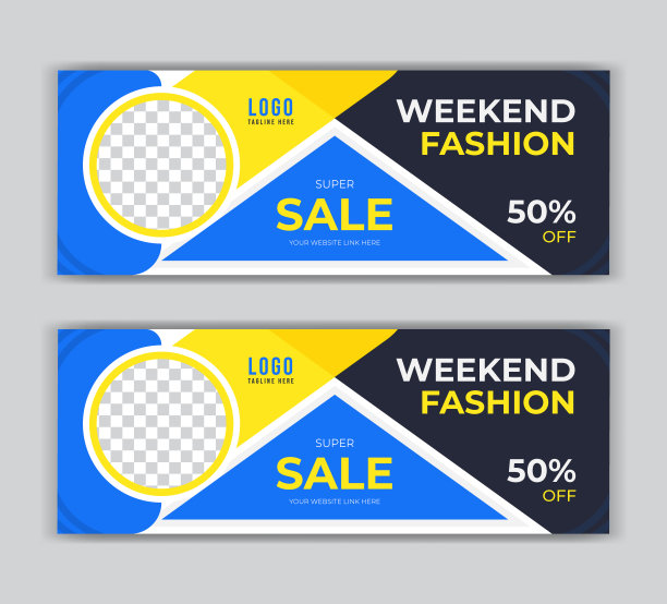 时尚生活方式购物销售提供社交媒体帖子海报instagram故事facebook封面，标题，时间轴网页横幅模板设计图片下载