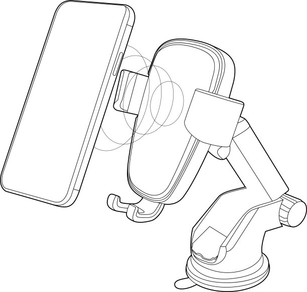 手机支架矢量(移动，充电，汽车)图片下载