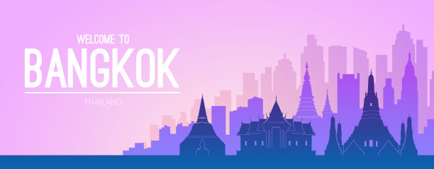 曼谷，泰国著名的城市景观。图片下载