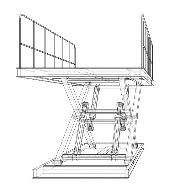 剪刀式升降机概念大纲图片下载