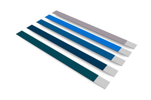 手腕上的蓝色纸质腕带，保安票模型。音乐节的邀请。三维渲染图片下载