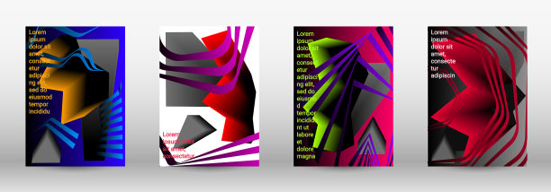 时髦的封面设计图片下载