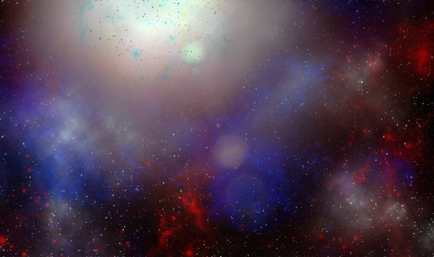 行星和星系，科幻小说的壁纸。深空之美。宇宙中数十亿星系的宇宙艺术背景。三维演示图片下载