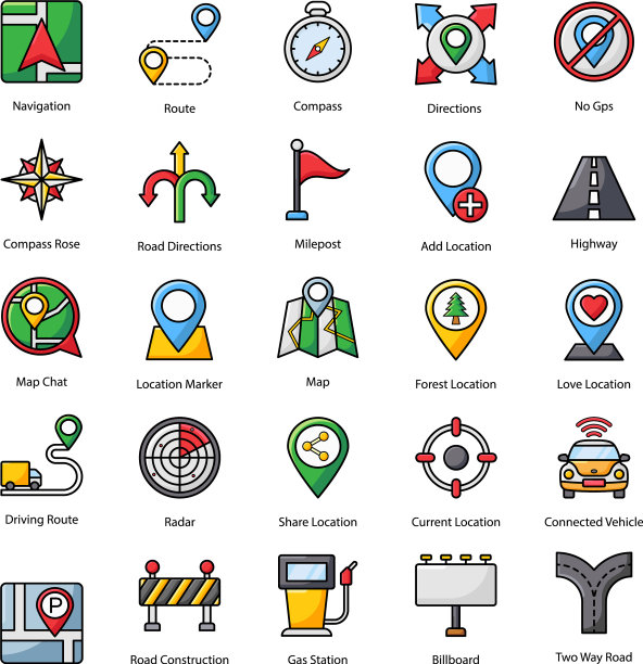 包地图平面图标图片下载