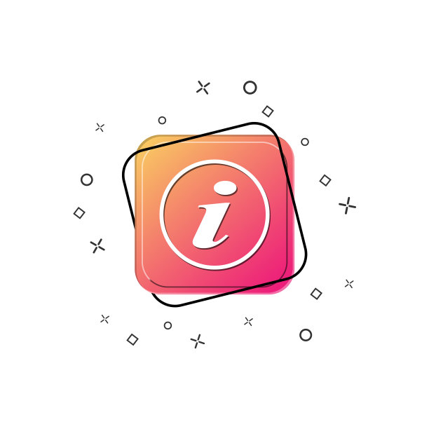 图标用白色字母I紫色方形按钮图片下载