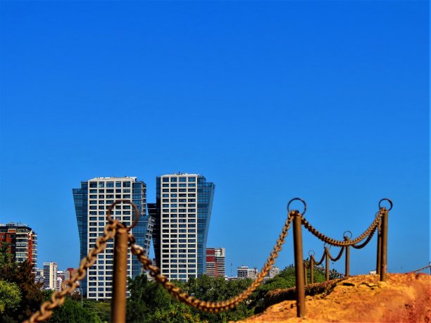 贝尔格拉诺区的建筑。布宜诺斯艾利斯的城市。图片下载