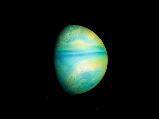 有大气层的岩石外行星，遥远太空中的现实系外行星图片下载