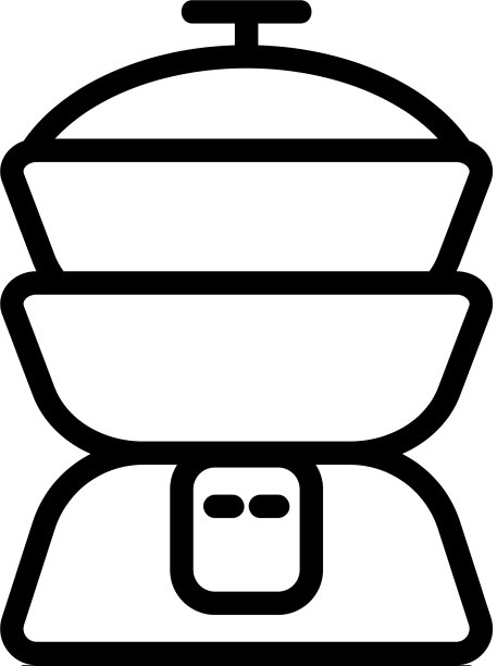 双锅炉图标轮廓图片下载