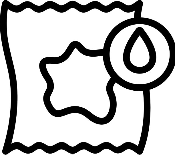 在卫生纸图标轮廓上流血图片下载