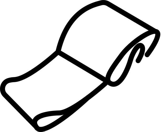 健身垫图标轮廓图片下载