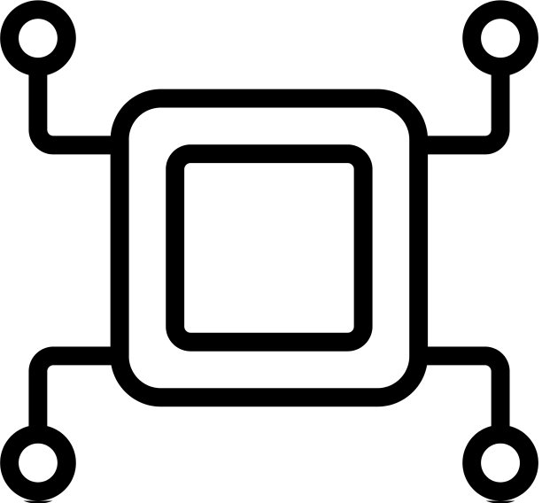 微阵列分析图标轮廓图片下载