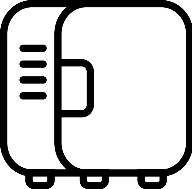 化妆冰箱侧视图图标大纲图片下载