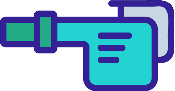 便携式气体鼓风机图标轮廓图片下载
