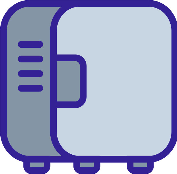 化妆冰箱侧视图图标大纲图片下载