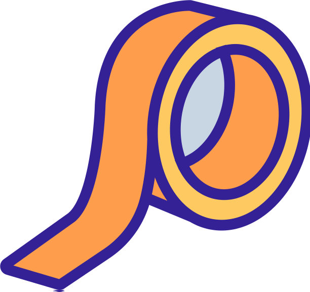 电气胶带卷图标轮廓图片下载