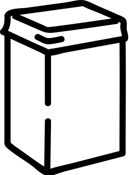 废纸篓图标轮廓图片下载