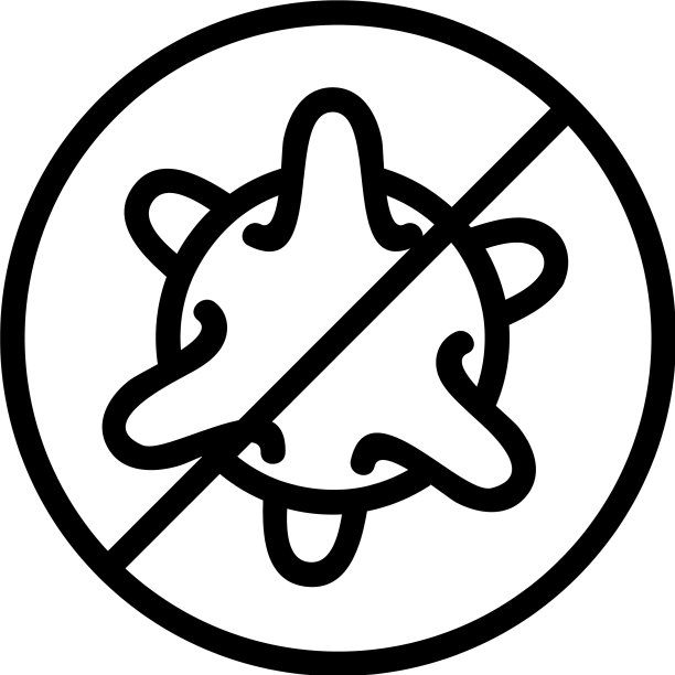 感染控制图标轮廓图片下载