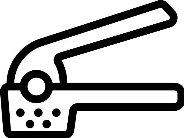 打开杠杆式蒜压图标轮廓图片下载