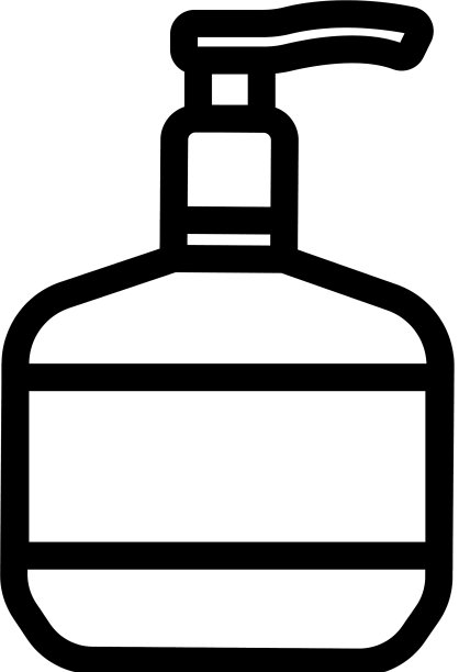 皂液器图标轮廓图片下载