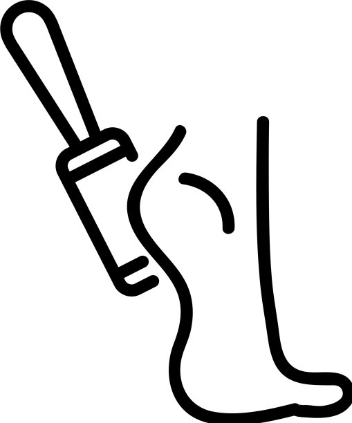 后跟滚轮图标轮廓图片下载