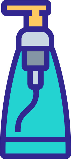抗菌喷雾器图标轮廓图片下载
