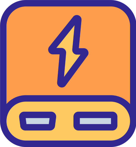 电力银行为两个设备的图标图片下载