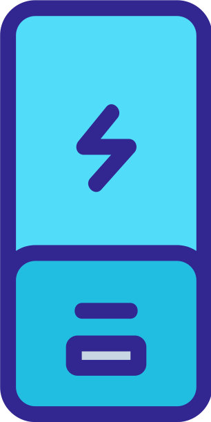 充电银行为一个设备图标轮廓图片下载