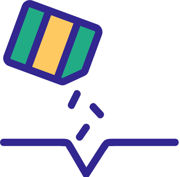 播种种子在地面图标轮廓图片下载