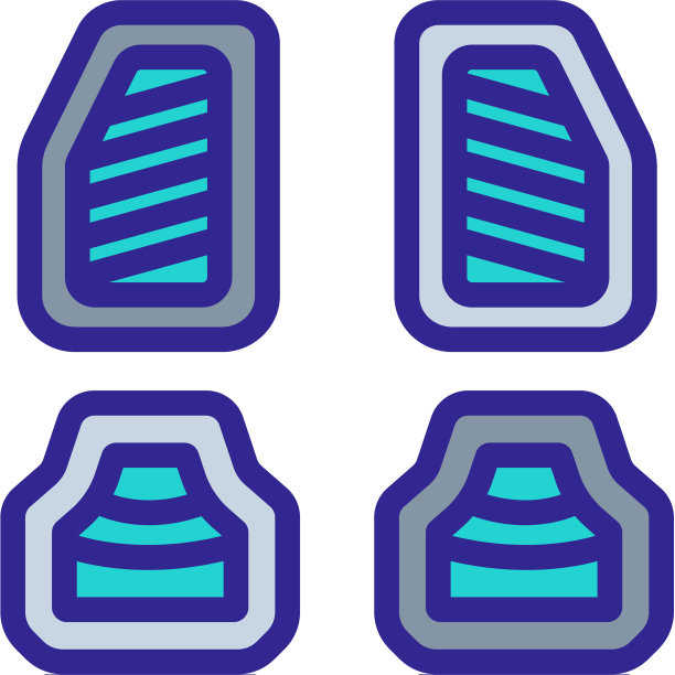 普通纺织地毯的图标轮廓图片下载