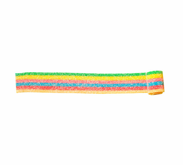 美味的果冻糖孤立在白色的背景。图片下载