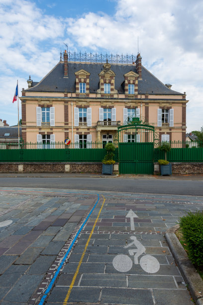 法国，Eure-et-Loir, Dreux副县建筑的外观图片下载