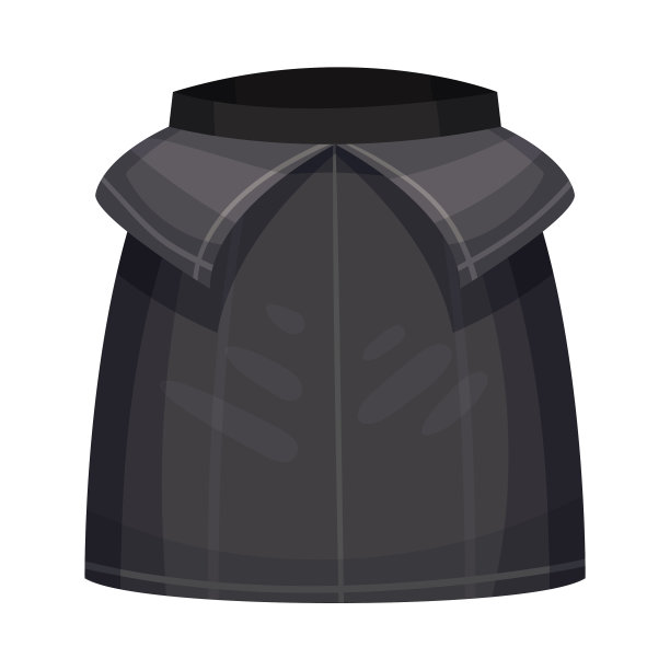 紧身的黑色裙子与侧面装饰元素图片下载