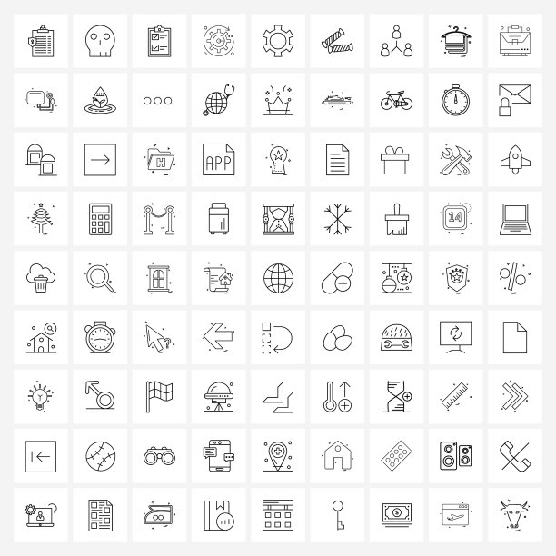 简单设置81行图标，如发动机齿轮图片下载