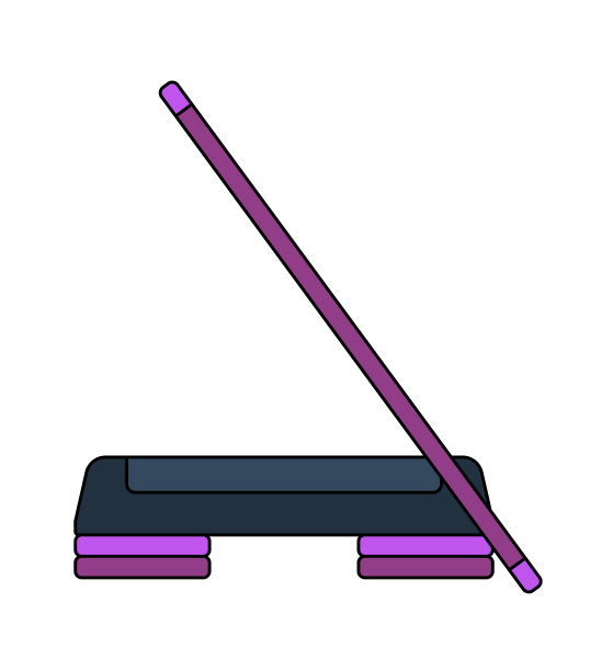 踏板和手杖的图标图片下载